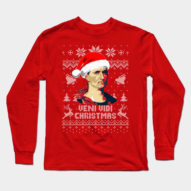 Julius Caesar Veni Vidi Christmas Long Sleeve T-Shirt by Nerd_art